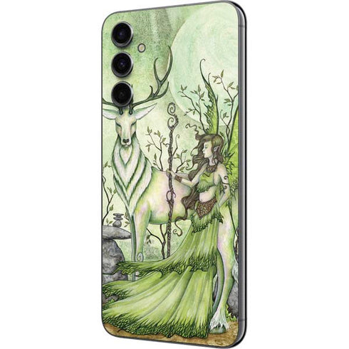 Amy Brown Guardian Fairy and Stag Galaxy A14 5G Skin